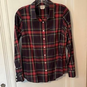J Crew factory tartan plaid perfect shirt
